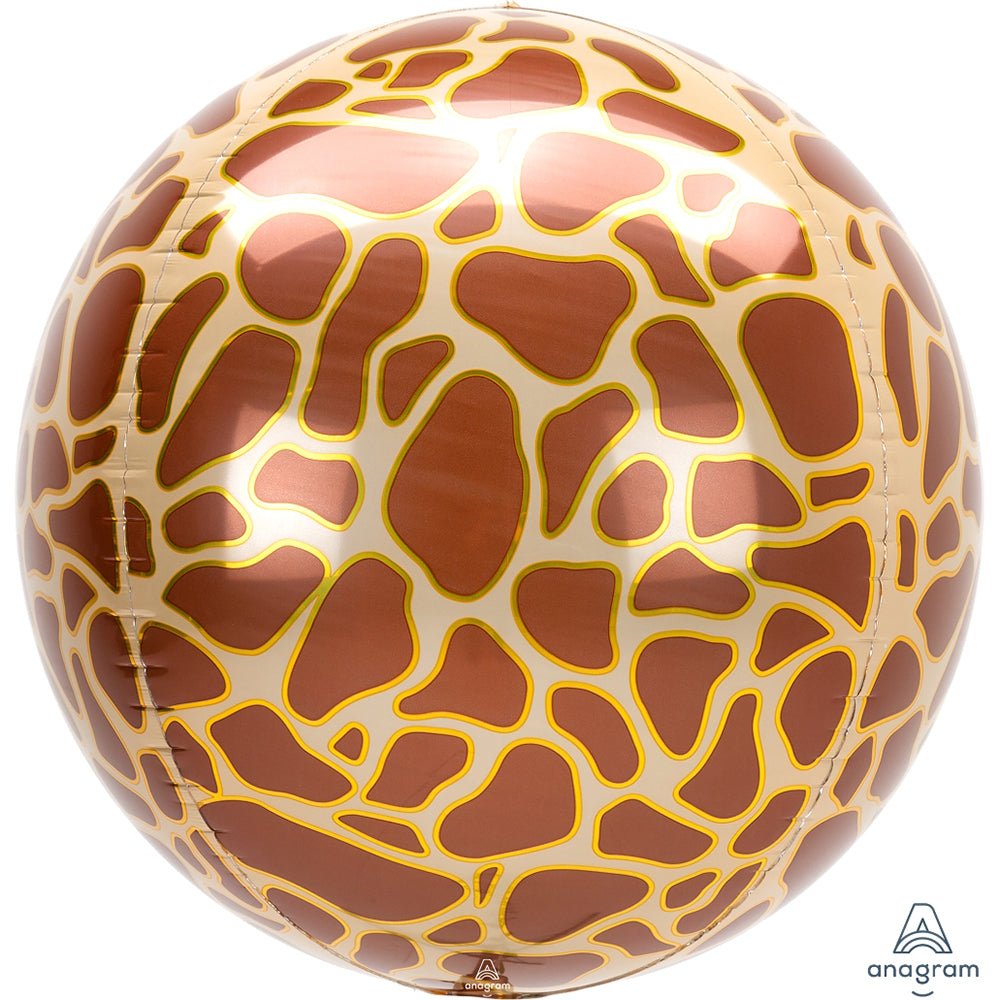 Giraffe Print Orbz Foil Balloon