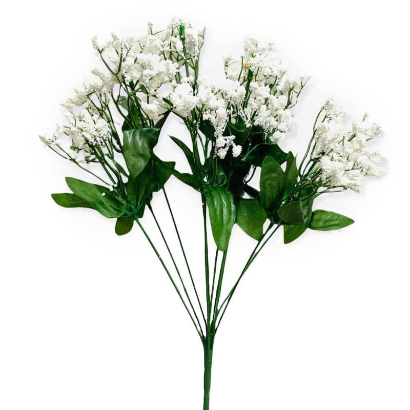 Silk Flower Bush White Gypso Bush