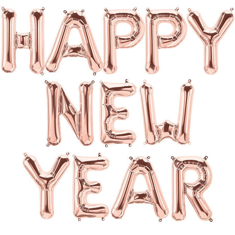Foil Balloon HAPPY NEW YEAR Letters Kit