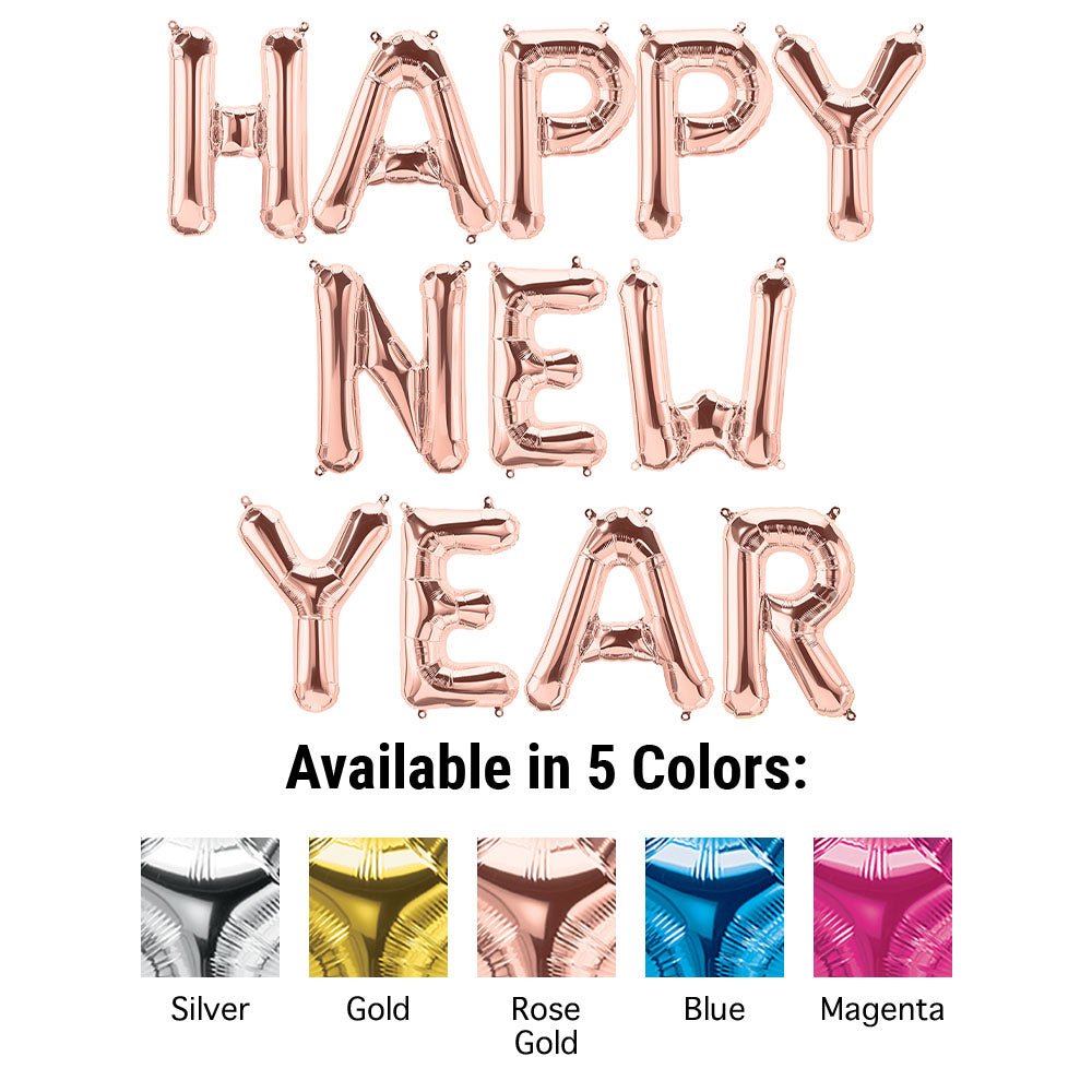Foil Balloon HAPPY NEW YEAR Letters Kit