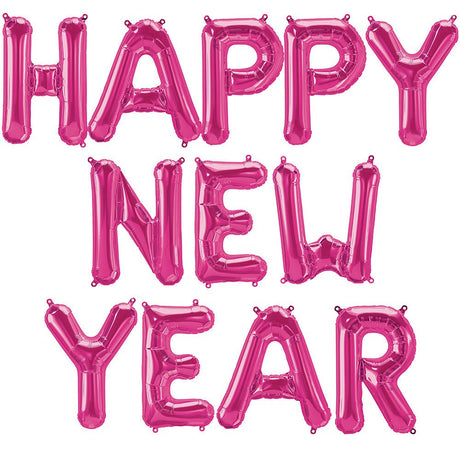 Foil Balloon HAPPY NEW YEAR Letters Kit