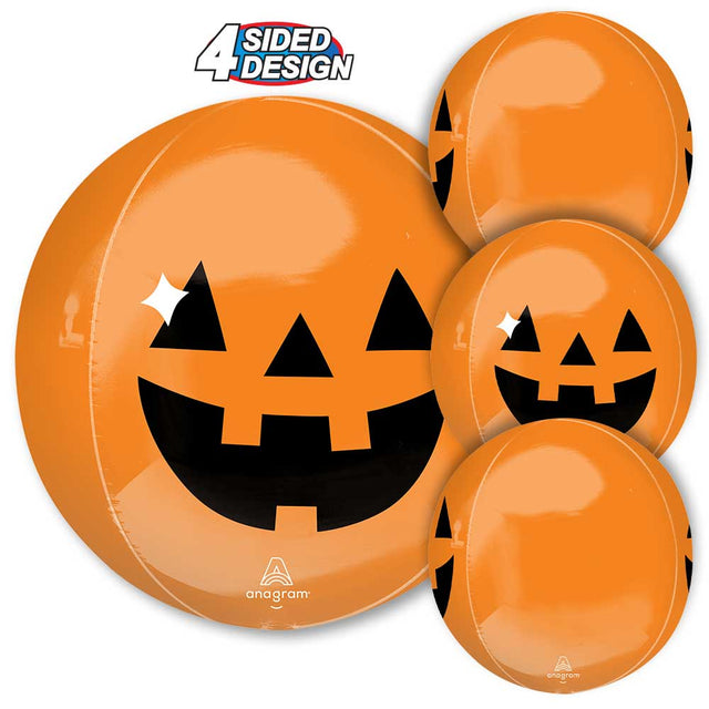 Halloween Pumpkin Orbz Foil Balloon
