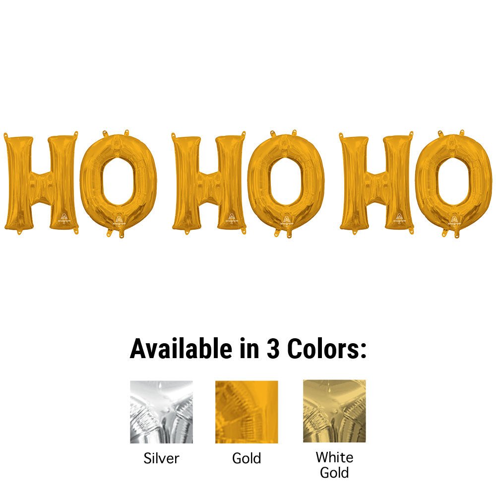 Foil Balloon HO HO HO Letters Kit