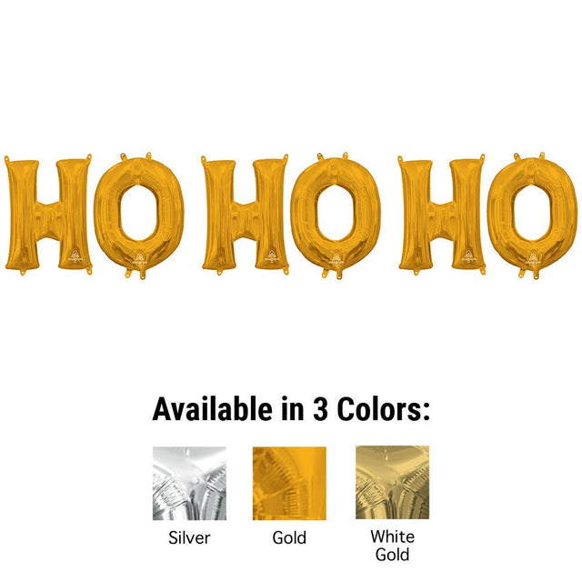 Foil Balloon HO HO HO Letters Kit