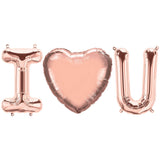 Foil Balloon I Heart U Letters Kit
