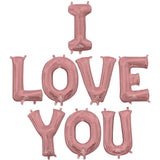 Foil Balloon I LOVE YOU Letters Kit
