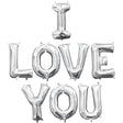 Foil Balloon I LOVE YOU Letters Kit
