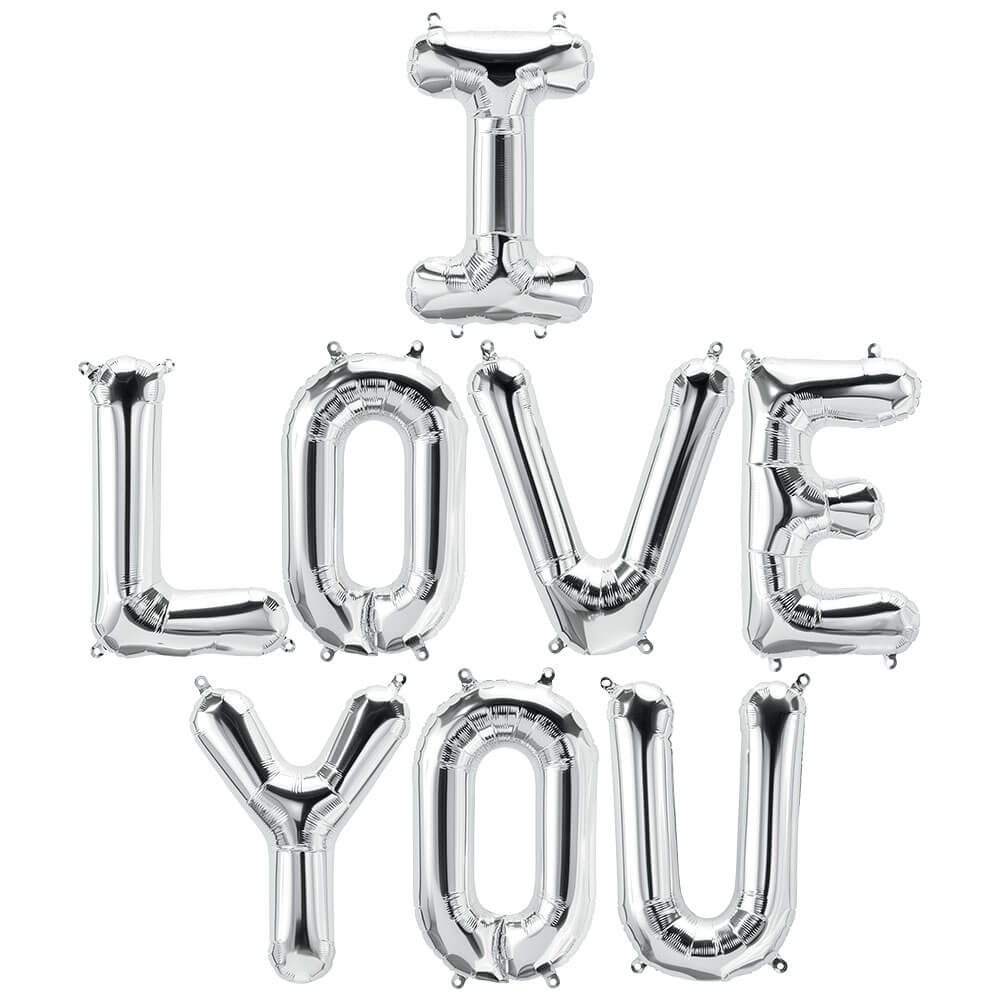 Foil Balloon I Love You Letters Kit