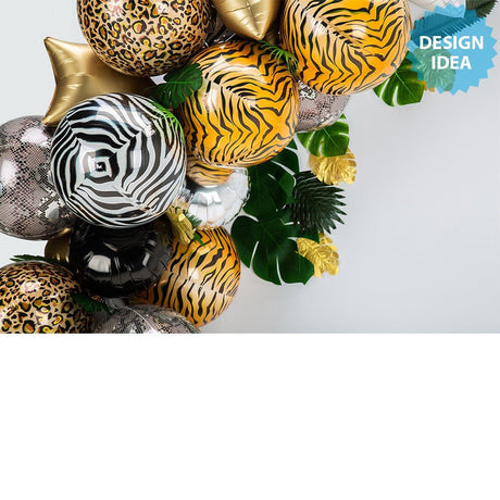 Leopard Print Orbz Foil Balloon