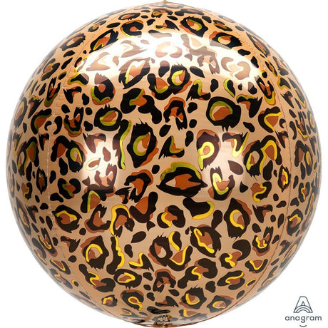 Leopard Print Orbz Foil Balloon