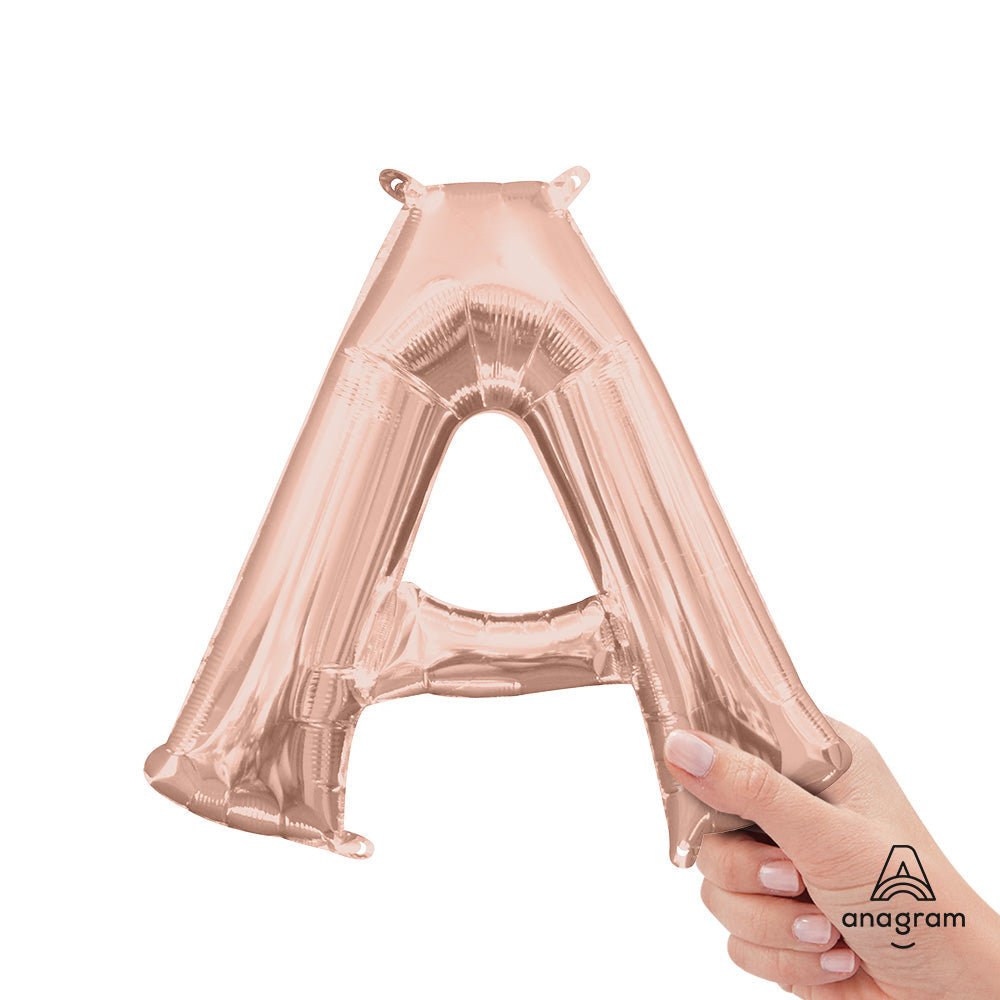Foil Balloon Letter A Rose Gold