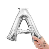 Foil Balloon Letter A Silver 16 Inch