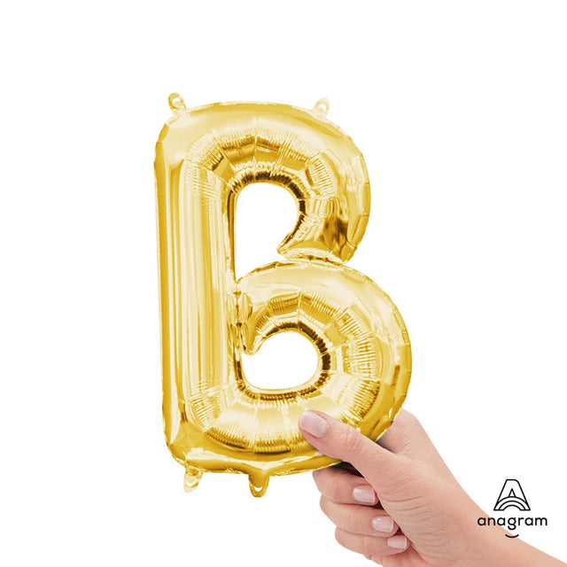 Foil Balloon Letter B Gold 16 Inch