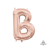 Foil Letter B Balloon - Rose Gold