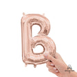 Foil Letter B Balloon - Rose Gold