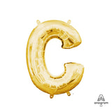 Foil Letter C Gold Balloon