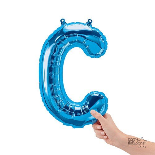 Letter C Blue Foil Balloon