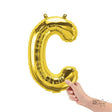 Foil Balloon Letter C Gold