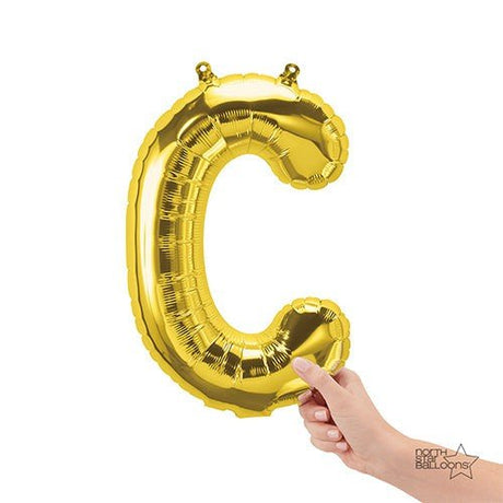 Foil Balloon Letter C Gold