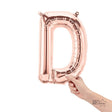Foil Balloon Letter D Rose Gold Air-Fill Only