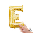 Foil Balloon Letter E Gold 16 Inch