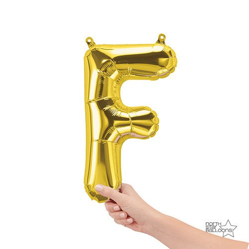 Letter F Gold Foil Balloon
