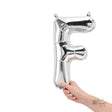 Letter F Silver Foil Balloon