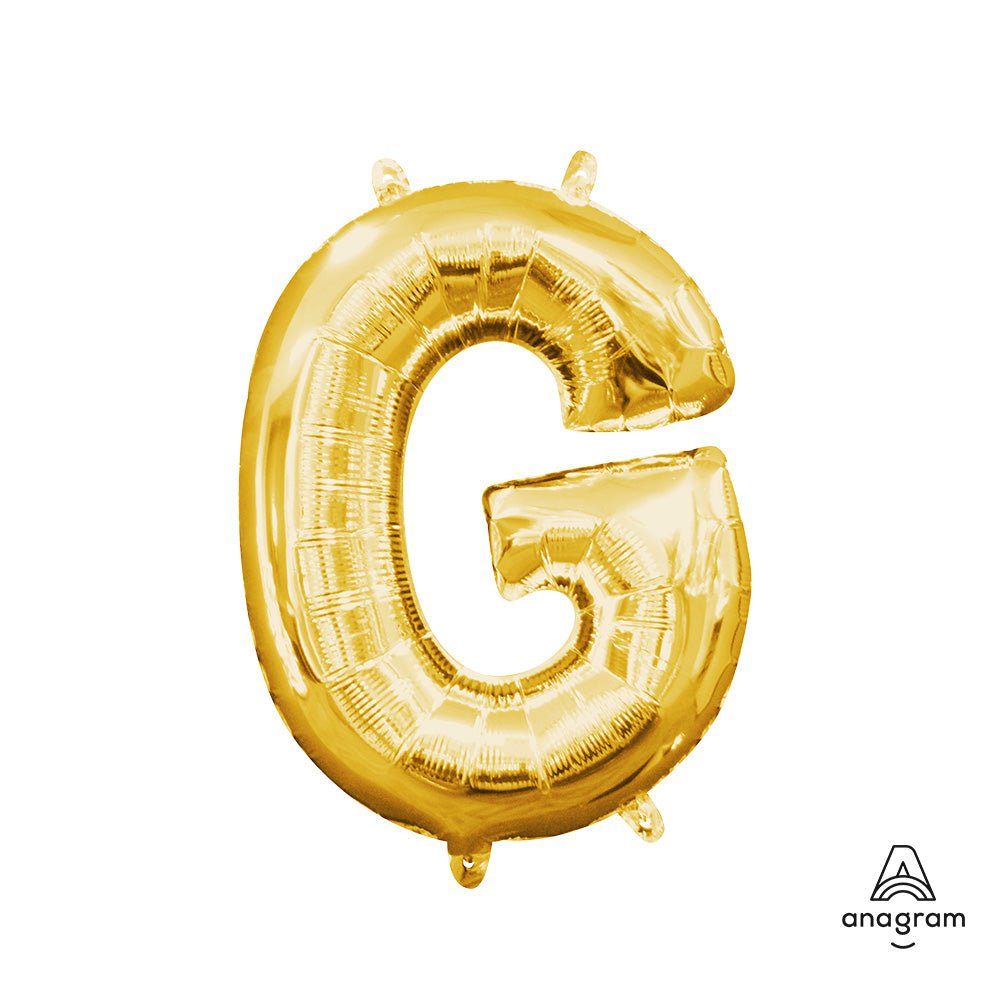 Foil Balloon Letter G Gold 16 Inch