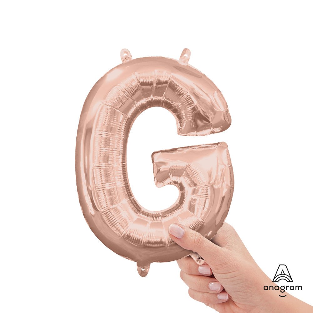 Foil Balloon Letter G Rose Gold