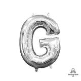 Foil Balloon Letter G Silver 16 Inch