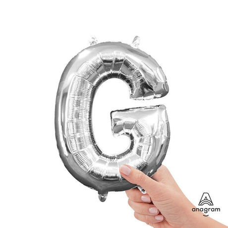 Foil Balloon Letter G Silver 16 Inch