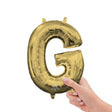 Foil Balloon Letter G White Gold