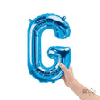 Foil Balloon Letter G Blue