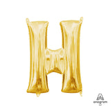 Foil Letter H Gold Balloon