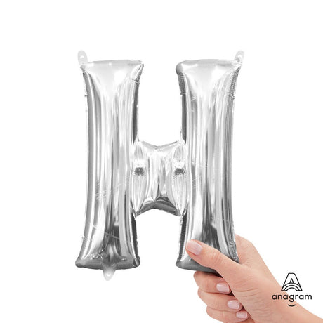 Foil Letter H Silver Balloon