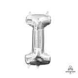 Foil Letter I Silver Balloon 16 Inch