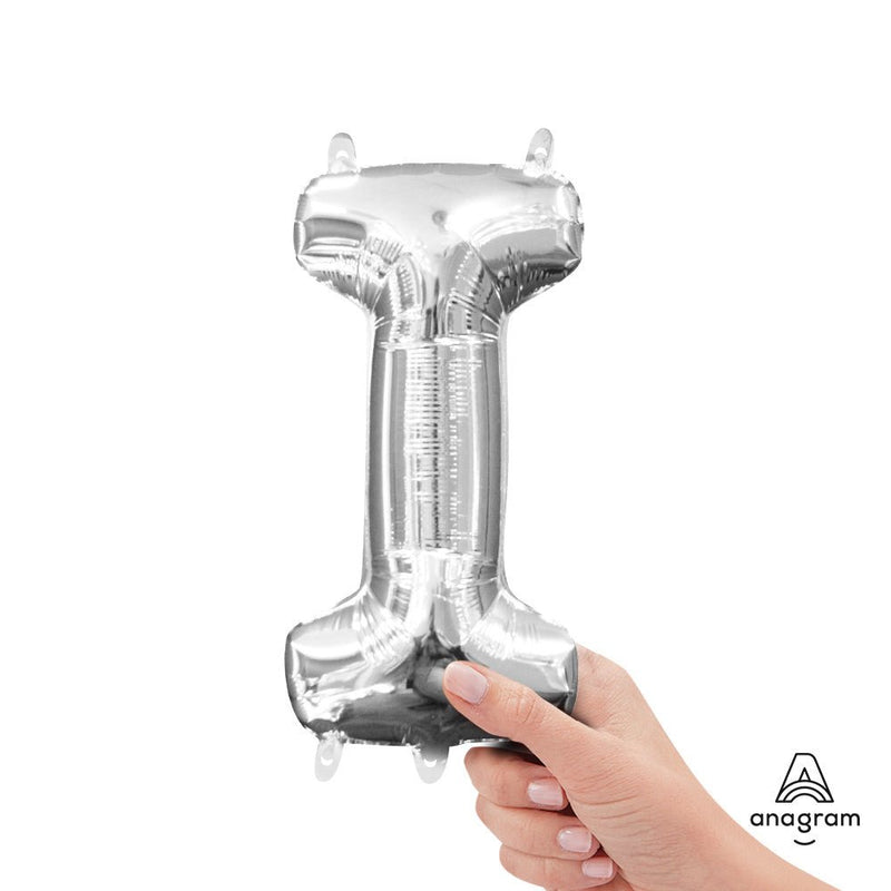 Foil Letter I Silver Balloon 16 Inch