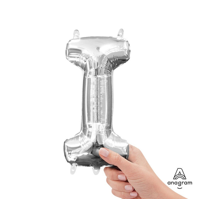 Foil Letter I Silver Balloon 16 Inch