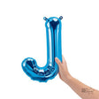Letter J Blue Foil Balloon