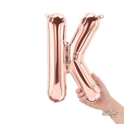 Foil Balloon Letter K Rose Gold