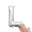 Foil Balloon Letter L Silver 16 Inch