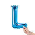 Foil Balloon Letter L Blue Air-Fill Only