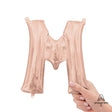 Foil Balloon Letter M Rose Gold