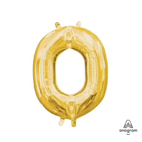 Foil Letter O Gold Balloon 16 Inch