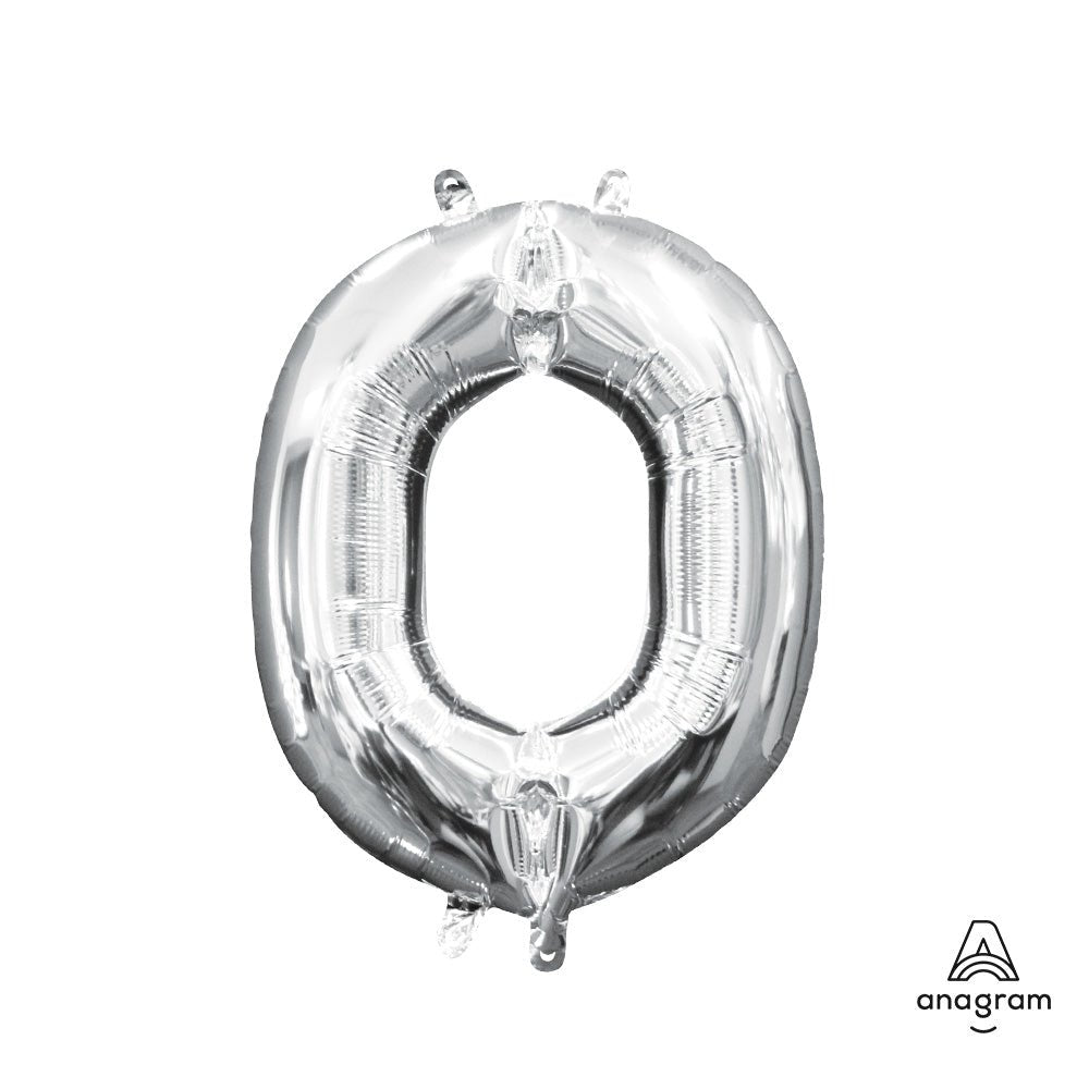 Foil Balloon Letter O Silver 16 Inch