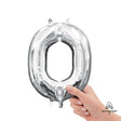 Foil Balloon Letter O Silver 16 Inch