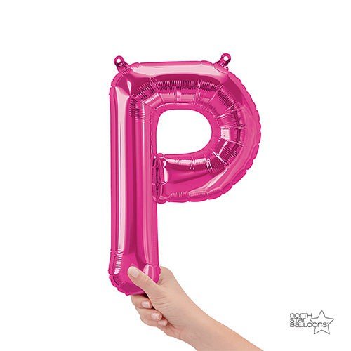Foil Balloon Letter P Magenta Air-Fill Only