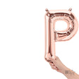 Foil Balloon Letter P Rose Gold