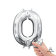 Foil Letter Q Silver Balloon