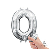 Foil Letter Q Silver Balloon
